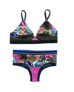 Xirena Giselle Bralette Top Large Paloma Panty Bikini Panty Bottom Small Set
