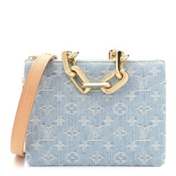 Louis Vuitton M11401 Coussin BB Sky Blue Monogram Denim 2Way Bag NEW BOX