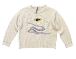 Raquel Allegra Tarot Diana Ivory Wool Knit Oversized Pullover Sweater Size 0