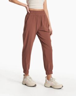 Vuori Villa Hazelnut Brown High Rise Pull On Joggers Pants Size XS