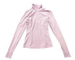 ALO Yoga Pink Alosoft 1/2 Zip Long Sleeve Rapid Pullover Size Small
