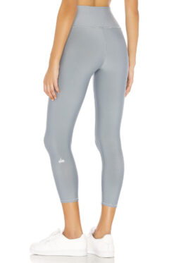 ALO Yoga Women's Blue Haze High Waist Airlift Crop Capri Leggings Pants XS