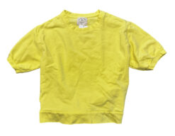Electric & Rose NWT Jackie Yellow Short Sleeve Pullover Sweatshirt Size XS NEW