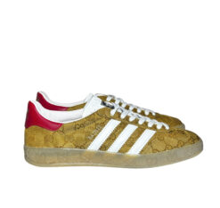 GUCCI  X ADIDAS Gazelle Vintage GG Monogram Mens Sneakers Size 8 / 40(EU)