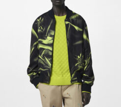 Louis Vuitton NWT LV Dune Vert Green Logo Bomber Varsity Full Zip Jacket 54(FR)