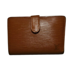 Louis Vuitton Vintage Brown Epi Leather Kisslock Compact Wallet