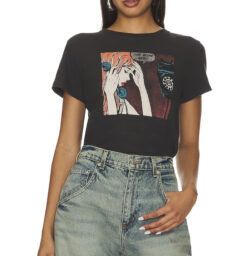 Re/Done NWT Just Send Wine Classic Graphic Tee T-Shirt Top Size XS NEW