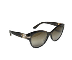 Versace VE4283 Havana Brown Gradient Lens Crystal Logo Sunglasses