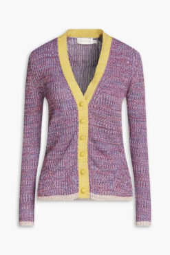 Zimmermann Kaleidoscope Mouline Knit V-Neck Cardigan Sweater Size 0