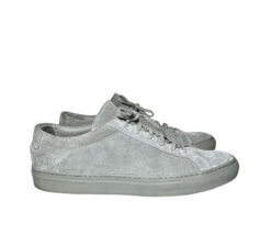 Common Projects Men's Achilles Gray Suede Low Top Lace Up Trainers Sneakers 43