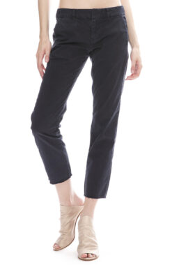 Nili Lotan NWT East Hampton Gunmetal Cotton Straight Ankle Pants 2 $375 NEW