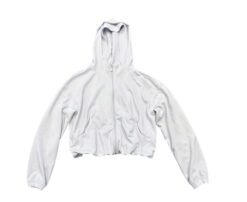 LULULEMON Women's Softstreme Full Zip Hoodie Jacket Size 8 Light Vapor