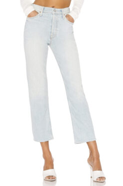 MOTHER The Tomcat High Rise Straight Ankle Crop Jeans 28 In Hella Hot