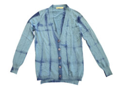 Parker Blue 100% Cashmere V-Neck Oversized Cardigan Sweater Size Small