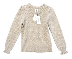 WE ARE SUNDAYS Juniper Pointelle Knit Wool Pullover Sweater Size 2 NEW $198