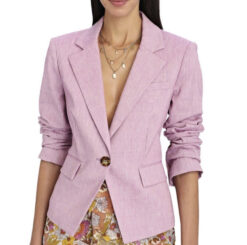 Veronica Beard NWT Aaliyah Orchid Linen Dickey Jacket Blazer Size 0 NEW $595