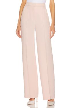 Veronica Beard Edia Ballet Pink High Rise Wide Leg Dress Pants Size 4