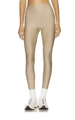 ALO Yoga Airlift High Rise Gravel Beige 7/8 Leggings Pants Size XS