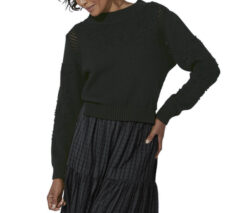 Cleobella NWT Cressida Black Knit Pullover Sweater Small NEW $238