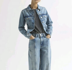 DALA NWT Vintage Blue Denim Jean Suit Jacket Size XS NEW $224