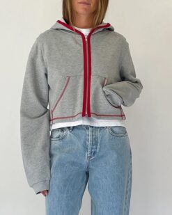 Still Here NEW Neighborhood Zip Hoodie Jacket Size XS Gray