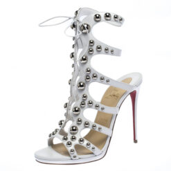 Alternative view of Christian Louboutin NIB Amazoubille 120 Studded Gladiator Heels Sandals 39