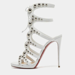 Christian Louboutin NIB Amazoubille 120 Studded Gladiator Heels Sandals 39