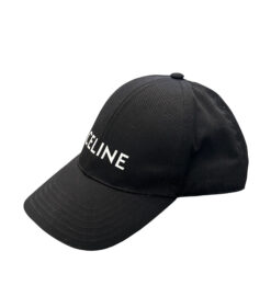 Alternative view of CELINE Black Cotton Logo Monogram Baseball Cap Hat Size Small Women's