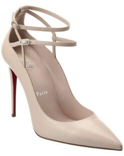 Christian Louboutin NIB Conclusive 100 Double Ankle Strap Heels Pumps Shoes 38.5