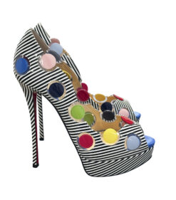 Christian Louboutin NIB Lady Bug 150 Peep Toe Patent Platform Heels Pumps 39.5