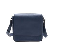 LOUIS VUITTON Roman Taiga Leather Crossbody Messenger Shoulder Bag Navy Blue