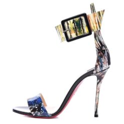 Christian Louboutin NIB Blade Runana 100 Patent Ankle Strap Heels Sandals 39