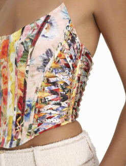 Alternative view of Zimmermann NWT Wonderland Floral Corset Bustier Top Blouse 0(AU) 4(US) $895