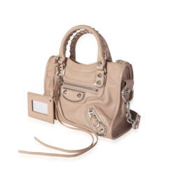 Alternative view of Balenciaga Rose De Sables Chèvre Leather Metallic Edge City 2Way Bag