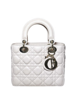 Alternative view of DIOR Lady Dior Pink Lambskin Cannage Quilted Gold HW ABC 2Way Bag