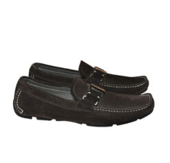 Alternative view of Salvatore Ferragamo Brown Suede Gancini Bit Loafers Slip On Casual Moccasins 9.5