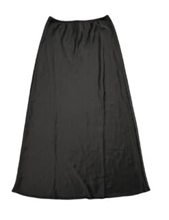 Alternative view of Reformation NWT Layla Black Satin Midi Slip Skirt Size 6 $195