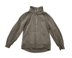 Lululemon Oversized Funnel Neck 1/4 Zip Scuba Sweatshirt Size XS/S Brown