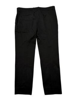 LOUIS VUITTON Men's Uniform Black Flat Front Slim Straight Dress Pants 54