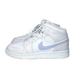 Nike Air Jordan 1 Mid Pink Wash White Sneakers Size 39/6.5 Youth/8 Women