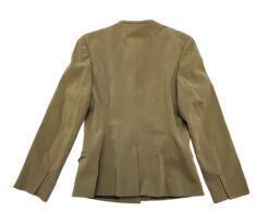 Alternative view of PRADA Vintage FW 1999 Khaki Collarless Jacket Blazer Size 42