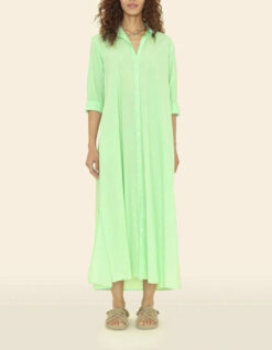 Xirena NWT Boden Pistachio Green Cotton Long Sleeve Maxi Dress Small $255