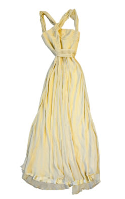 Alternative view of Monique Lhuillier NWT Yellow Silk Formal Long Maxi Gown Dress Size 8 $3400
