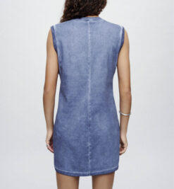 Alternative view of Re/Done x Hanes NWT Muscle Tank Dress in Blue Haze Size XS $220