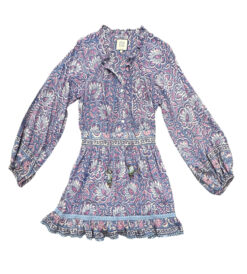Alternative view of Bell by Alicia Bell Grace Silk Cotton Floral Boho Tiered Mini Dress Medium