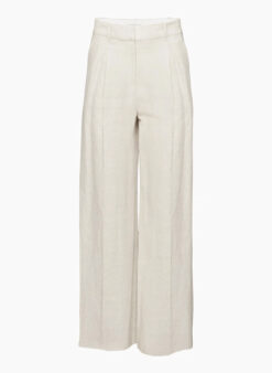 Aritzia NWT The Effortless Linen High Rise Wide Leg Pants 4 Birch $148