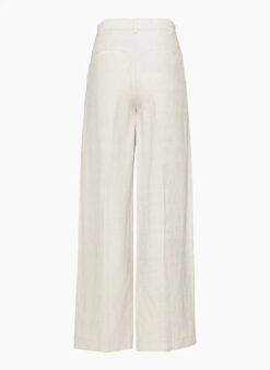 Alternative view of Aritzia NWT The Effortless Linen High Rise Wide Leg Pants 4 Birch $148