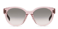 Celine CL40169I Audrey Pink Transparent Frame Gradient Round Sunglasses
