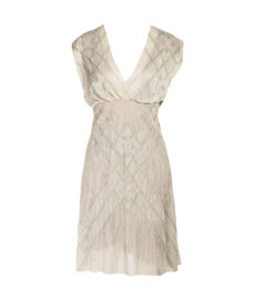 Alternative view of Chloé A/W 2000 by Stella McCartney Vintage Ivory Silk Beaded Dress Size 40