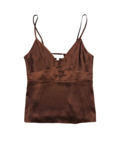 Alternative view of Fleur Du Mal Silk Button Front Camisole Tank Top Blouse Size XS